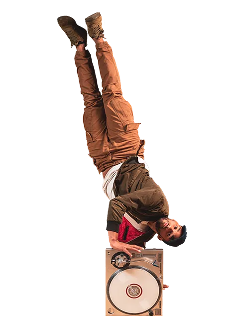 Danseur de breakdance K-Danse en freeze